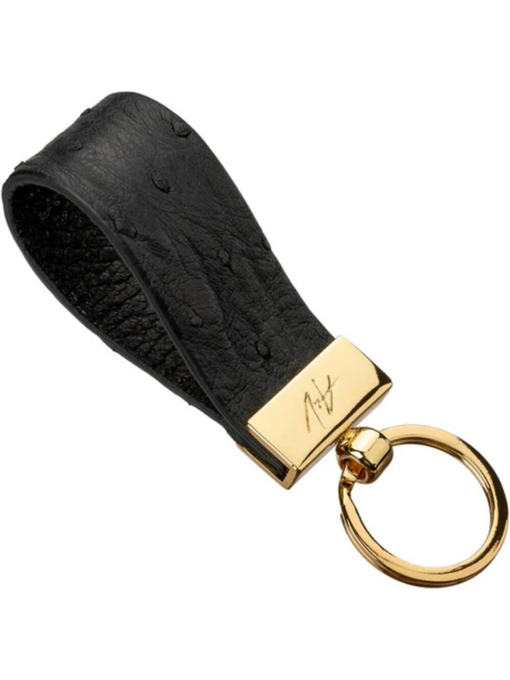 Elegant Ostrich Leather Keychains – Italian Craftsmanship, Durable & Gift-Ready